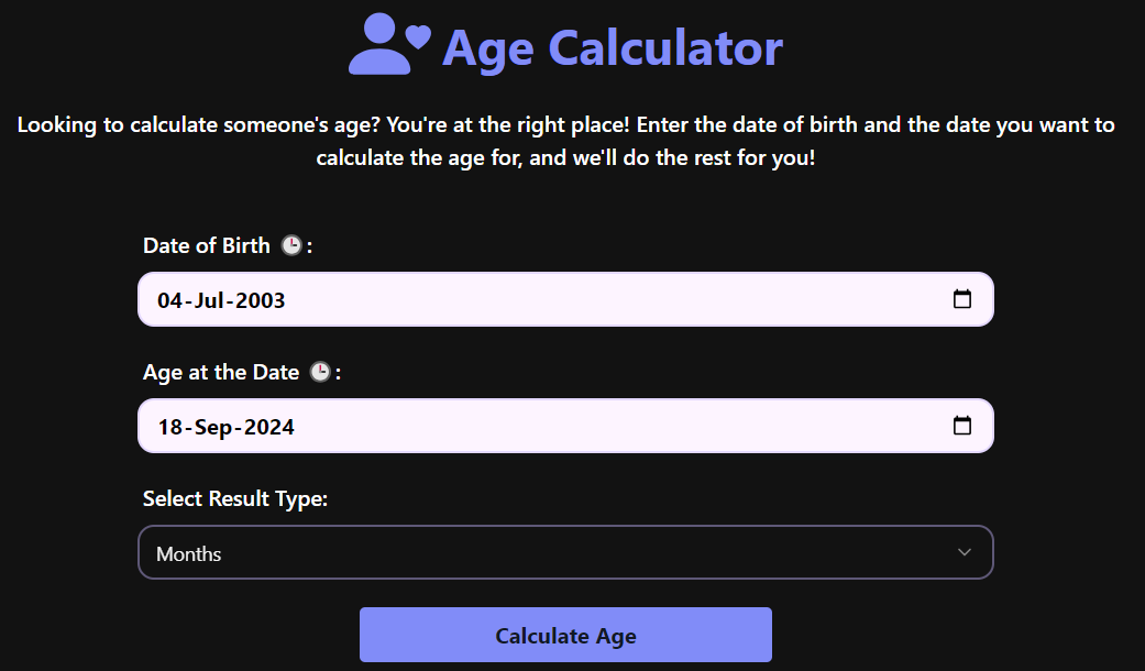 Age Calculator