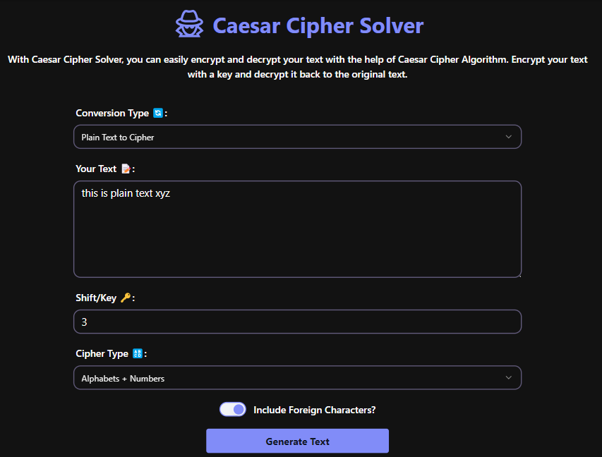 Caesar Cipher Solver