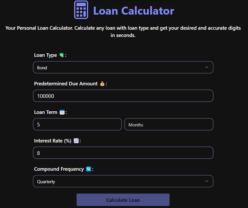 Loan Calculator