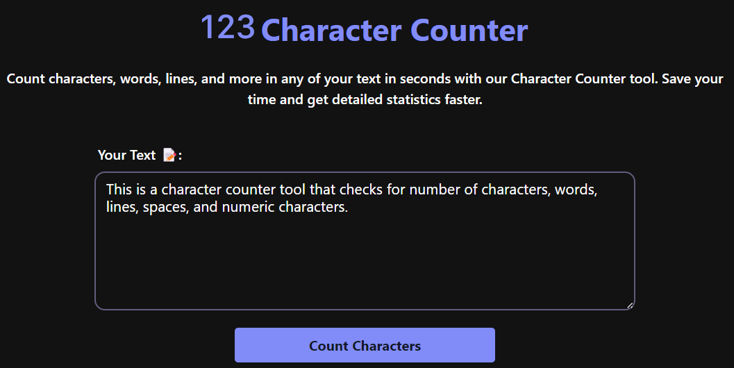 Character Counter