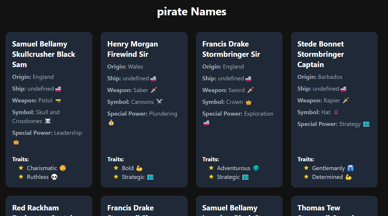 pirate Name Generator