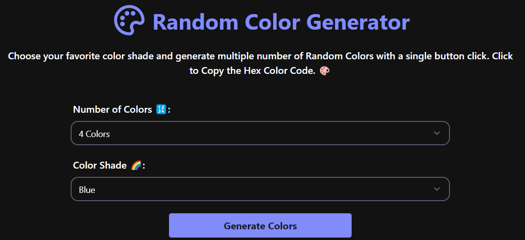 Random Color Generator